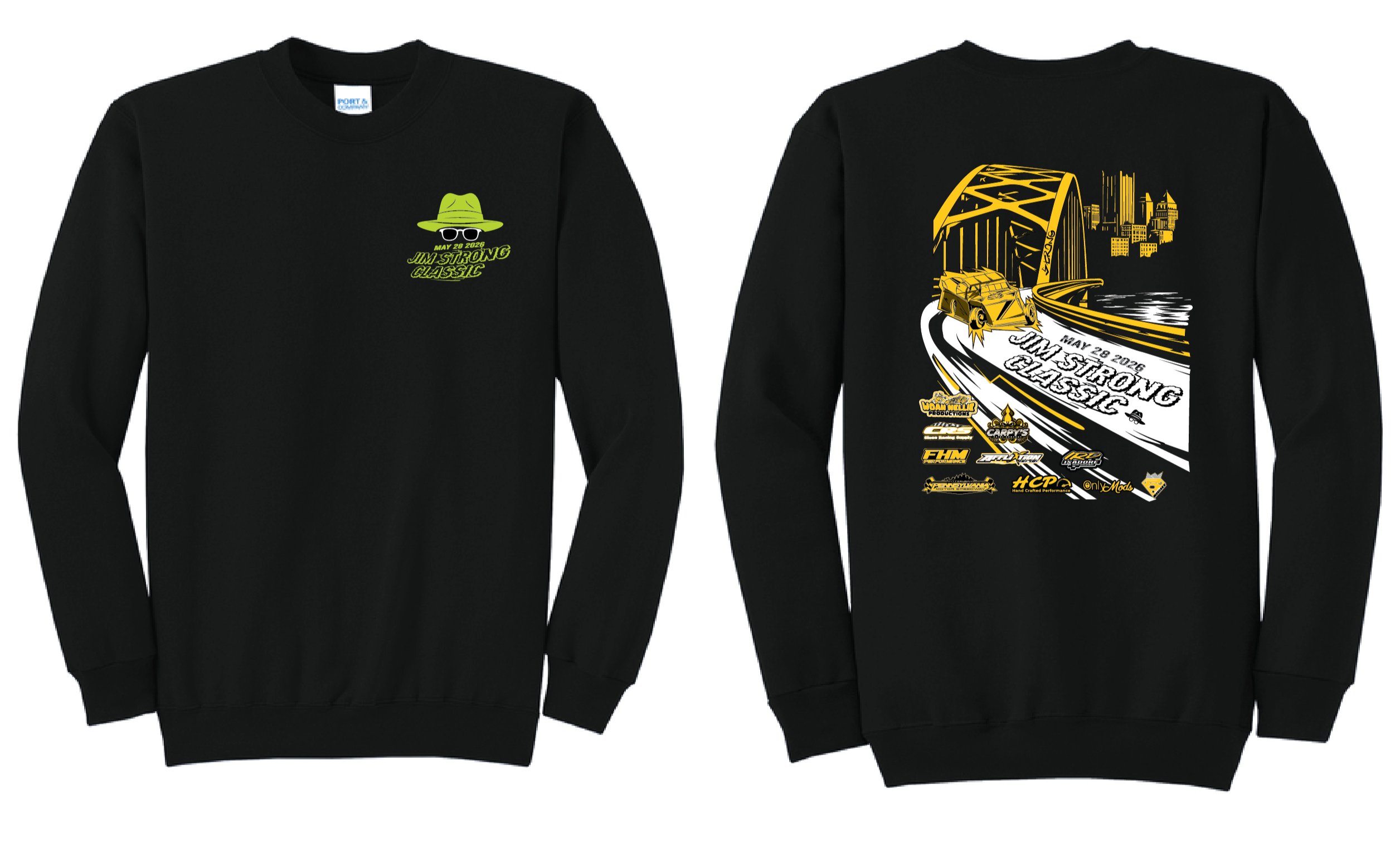Jim Strong Classic Crewneck | PC78 Black