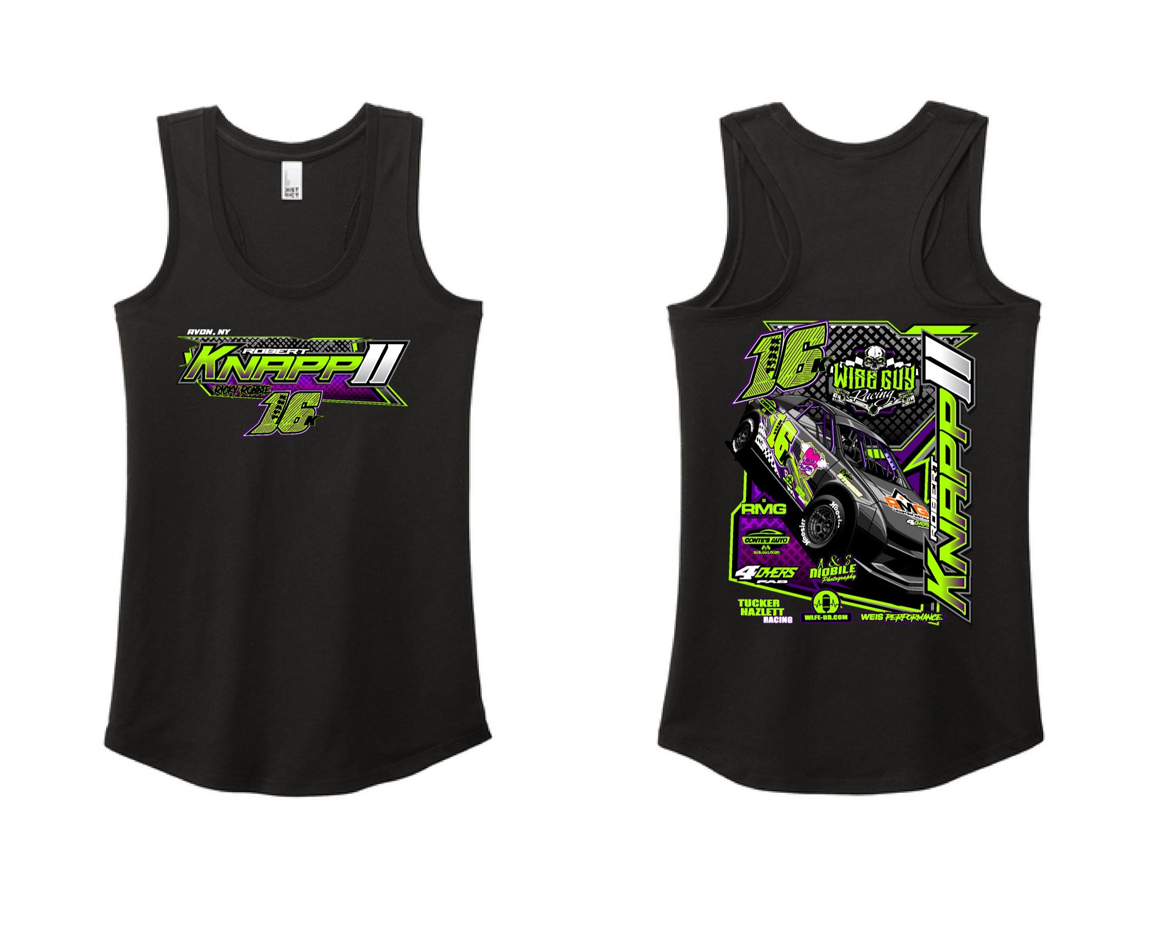 Ricky Robbie Ladies Tank | DM138L Black
