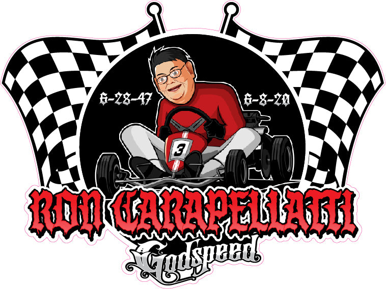 Ron Carapellatti Memorial Sticker (for karts & stock cars)