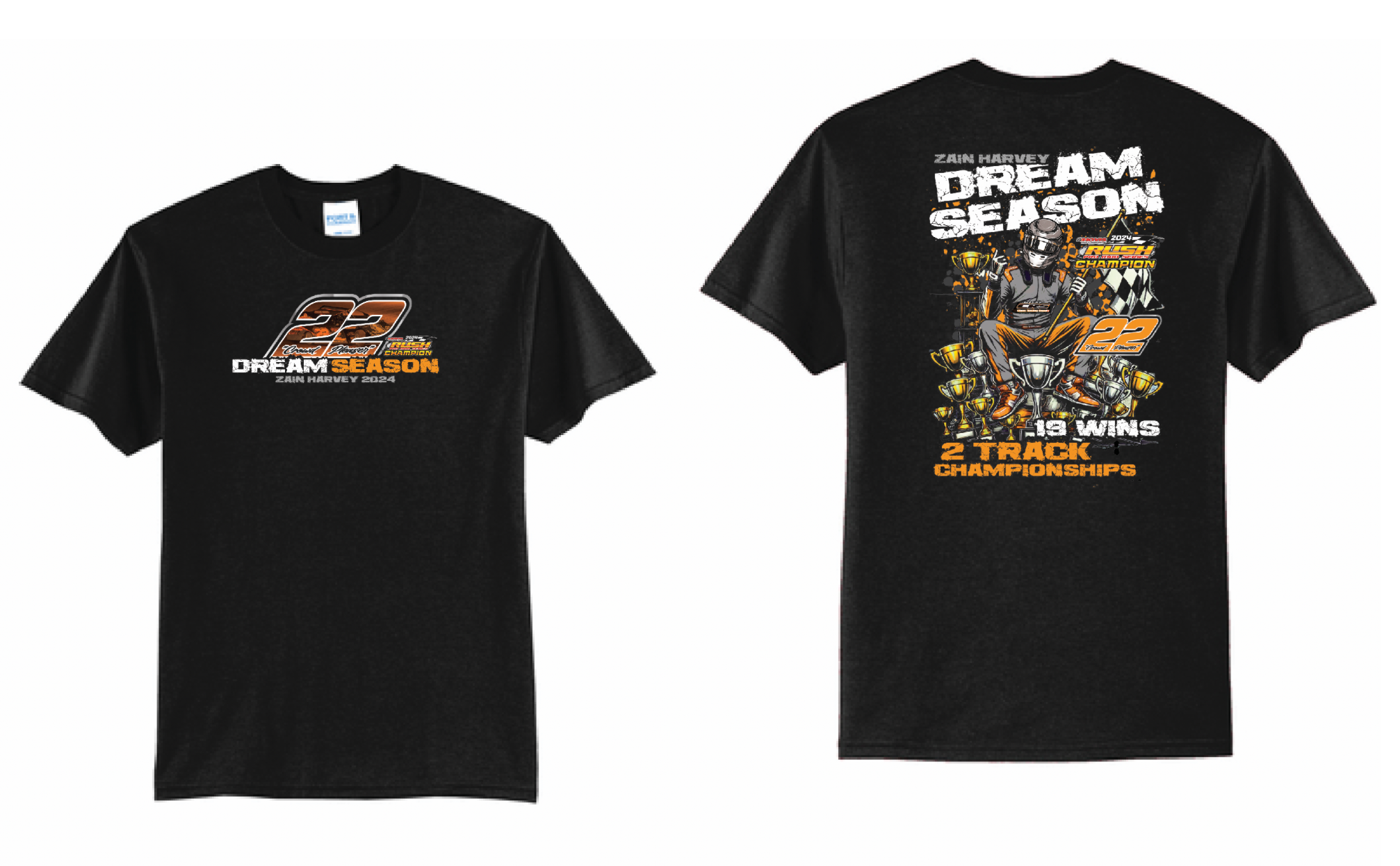 Zain Harvey 2024 Championship TShirt | PC55  Black