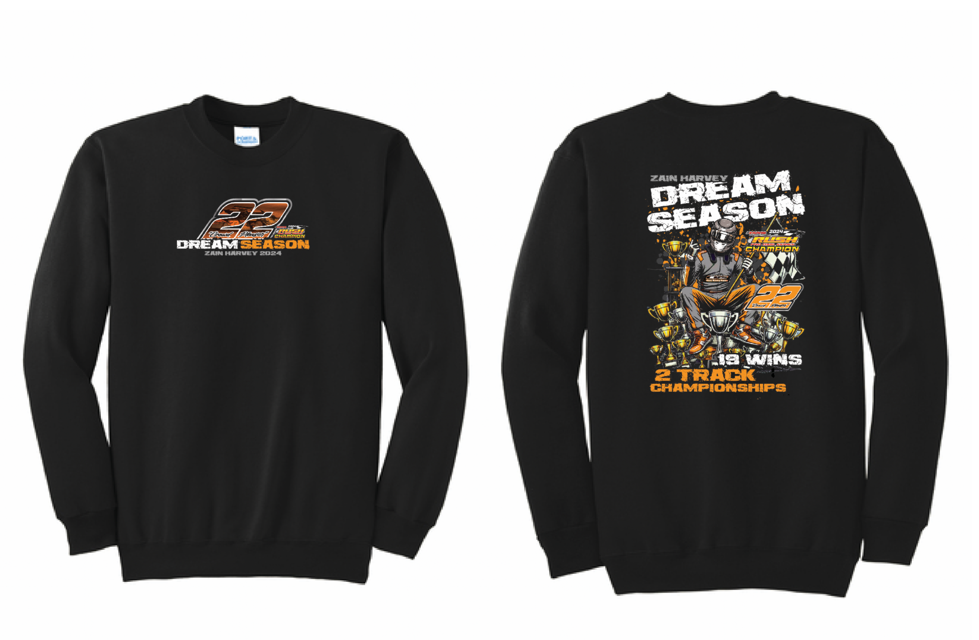 Zain Harvey 2024 Championship Crewneck | PC90 Black