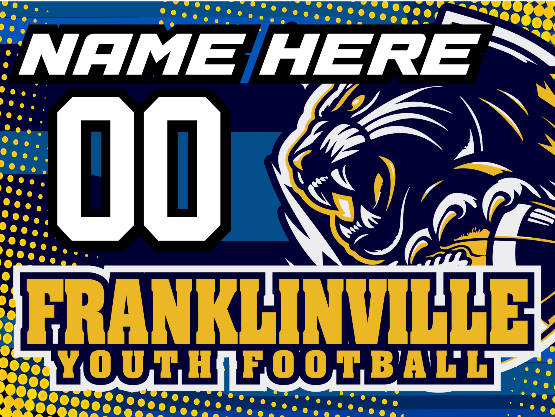 Franklinville Youth Football Yard Sign