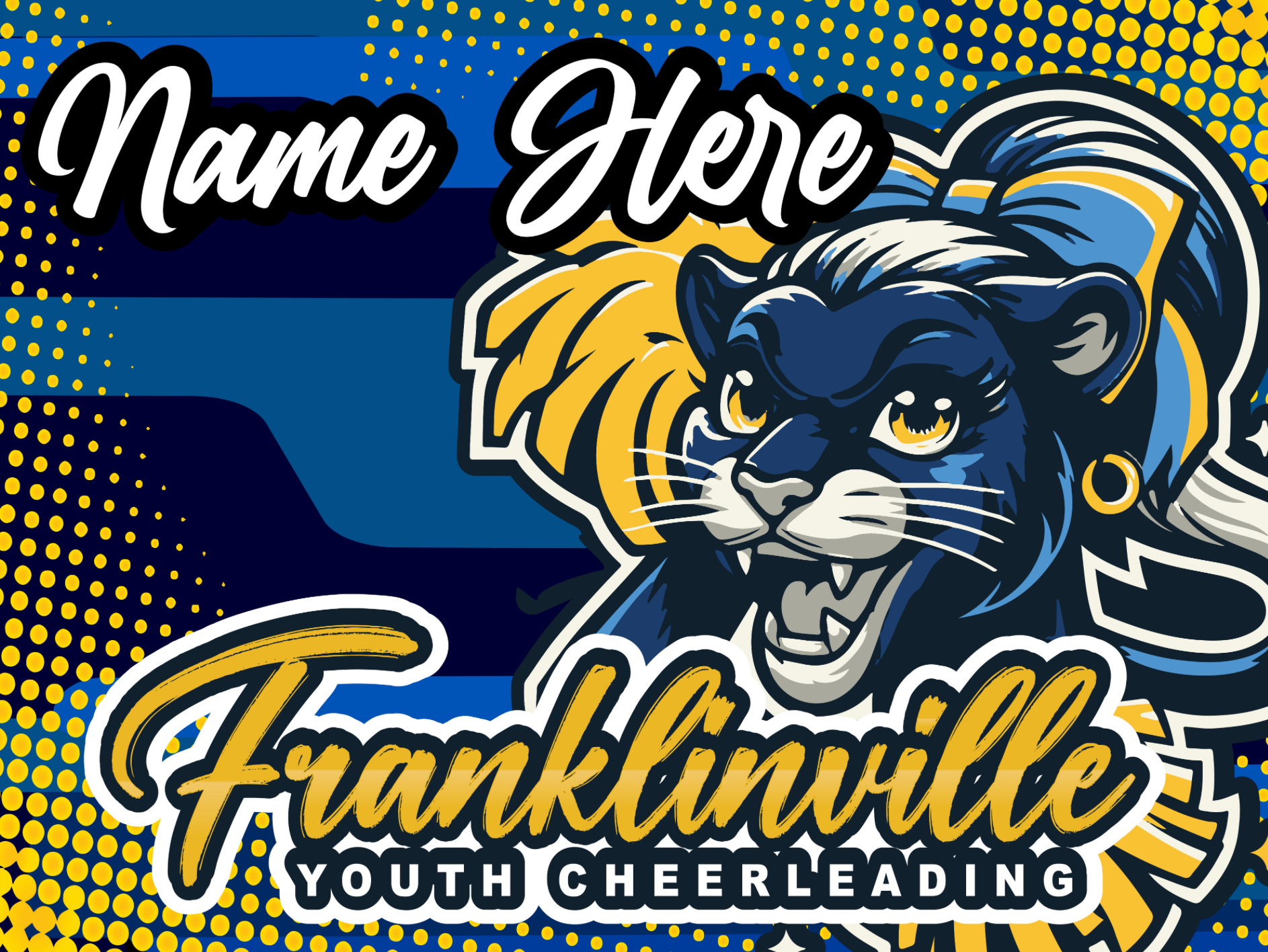 Franklinville Youth Cheer Yard Sign