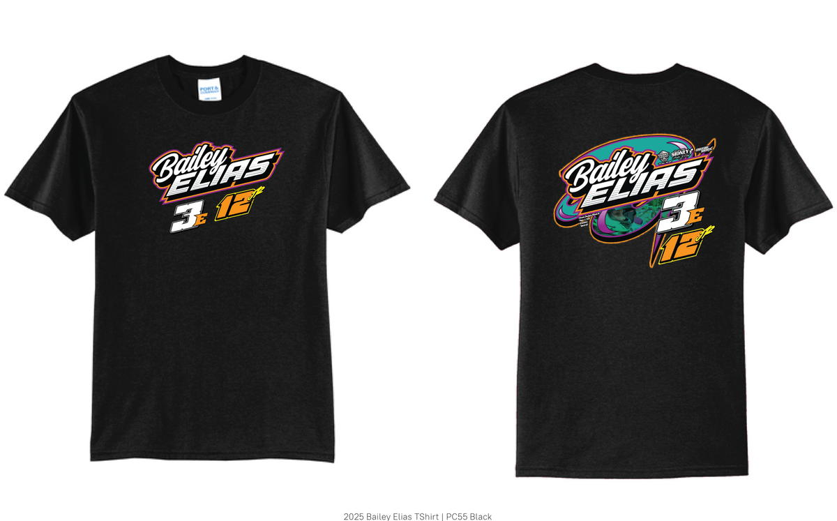 2025 Bailey Elias TShirt | PC55 Black