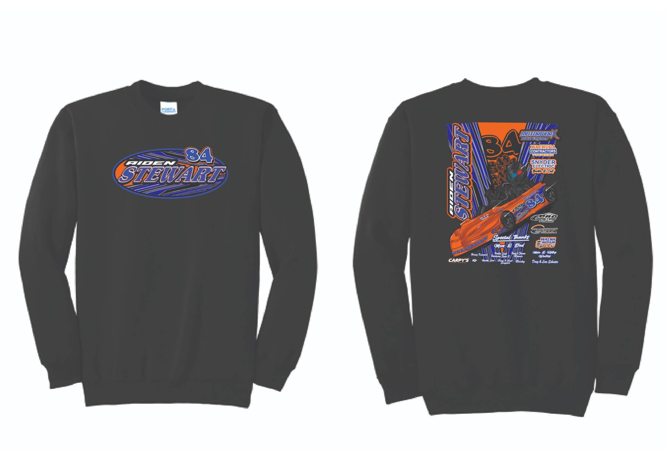 2024 Aiden Stewart Crewneck | 18000 Black