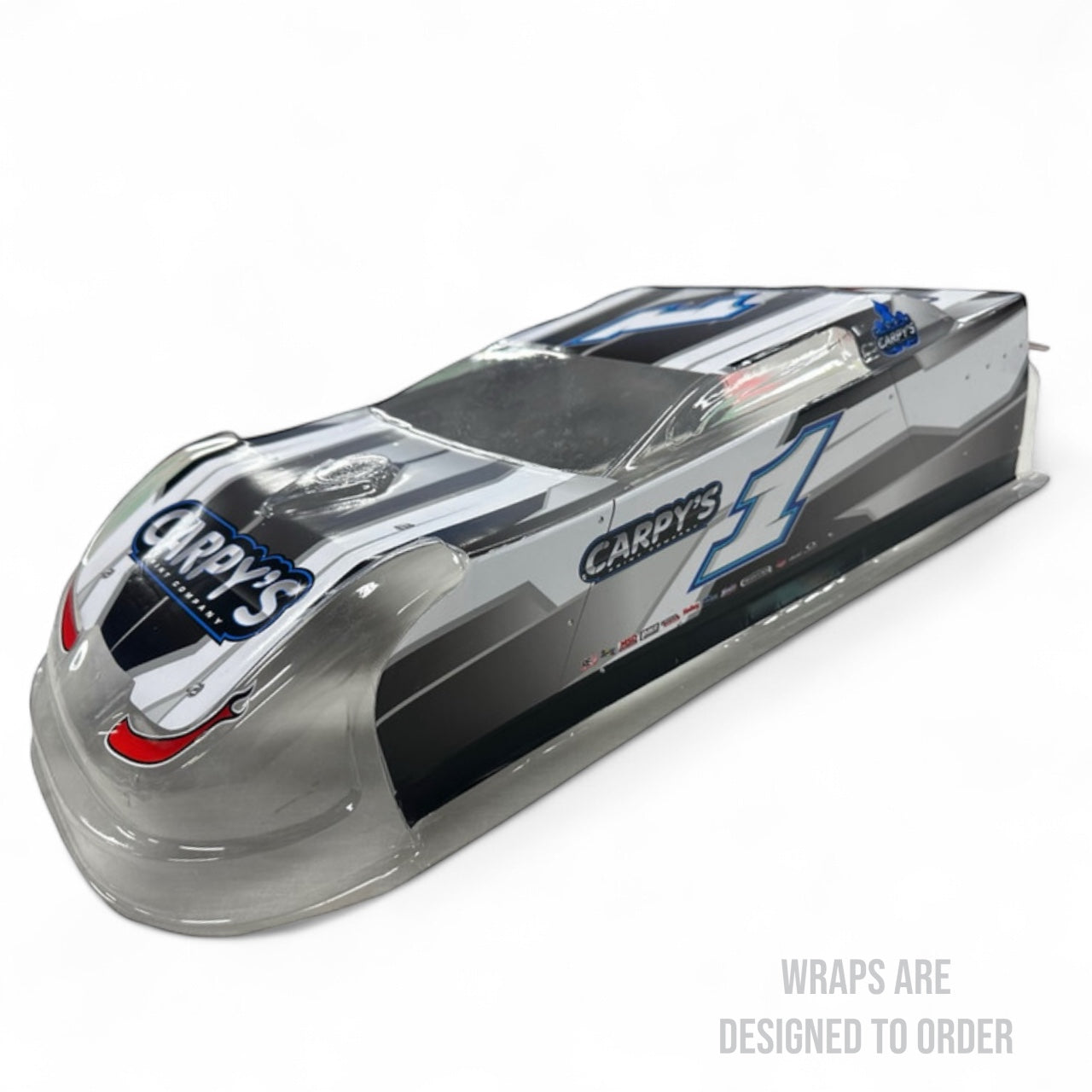 RC car with 'Carpy's' branding on a white background
