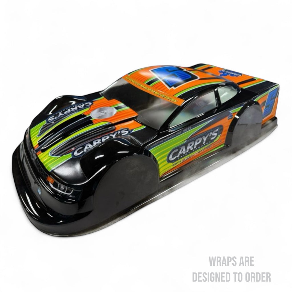RCcar with 'Carpy's' branding on a white background