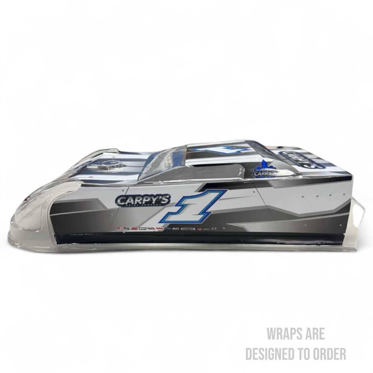 RC car with 'Carpy's' branding on a white background