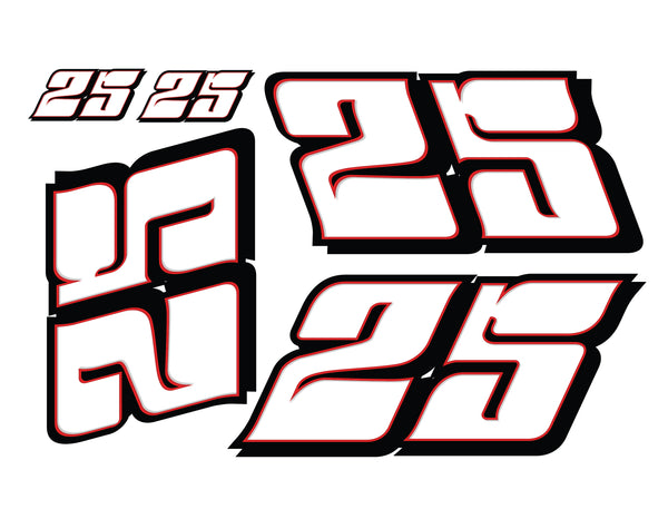Stock Car Number Pack