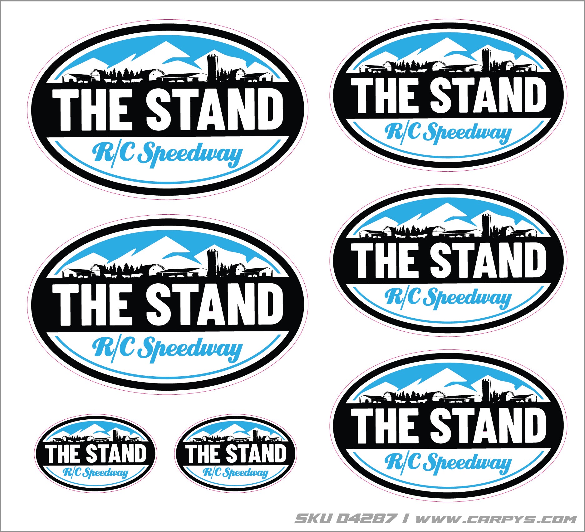 The Stand RC Speedway Sticker Pack