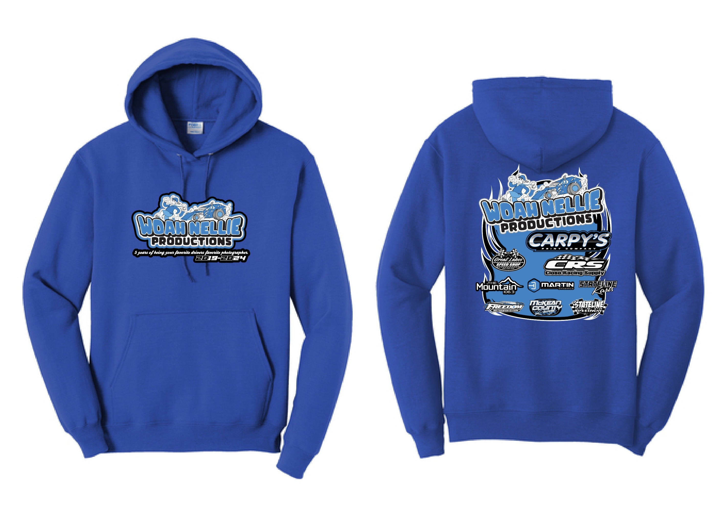 Woah Nellie Productions Anniversary Hoodie | PC78H True Royal