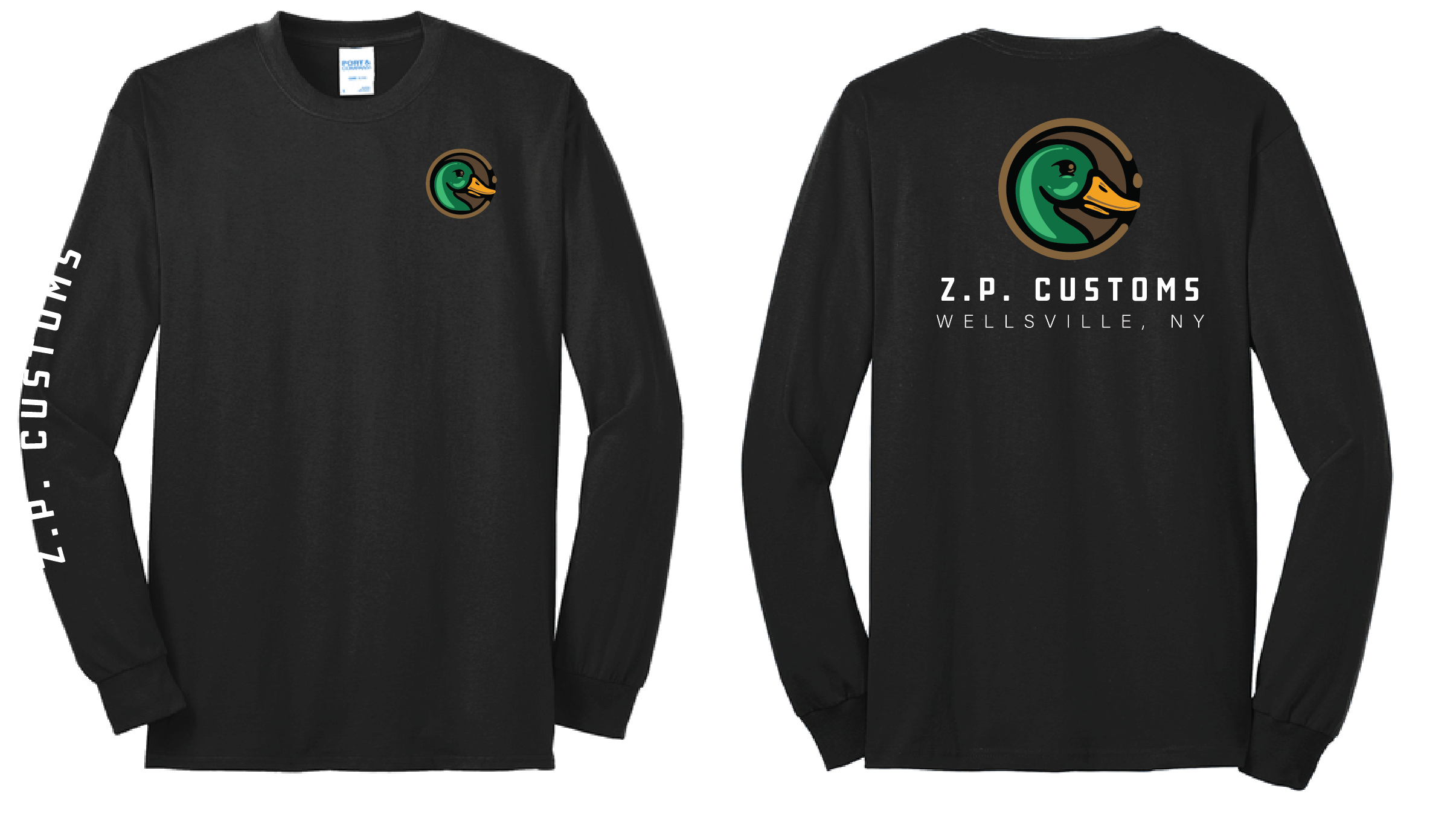 ZP Customs Longsleeve | PC55LS Black
