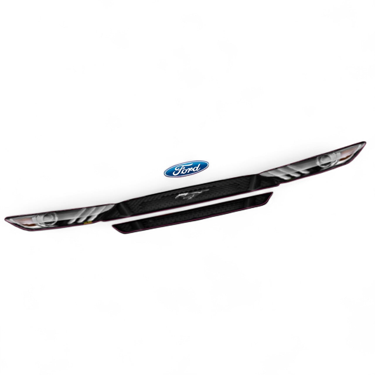 Car Headlights with Ford logo on a white background